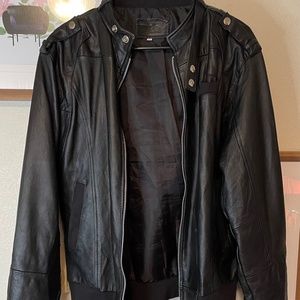 Faux leather jacket
